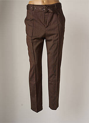 Pantalon chino maro I.CODE (By IKKS) femeie