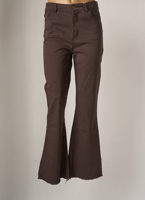 Pantalon evazat maro BISCOTE femeie