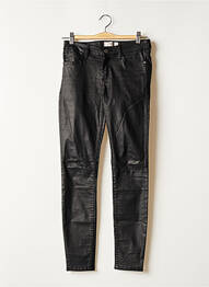 Pantalon slim broderie cu nituri mărime normală negru MANGO femme