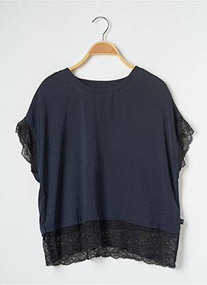 Tricou albastru LE TEMPS DES CERISES femeie