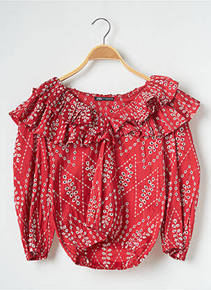 Top roșu ZARA femeie