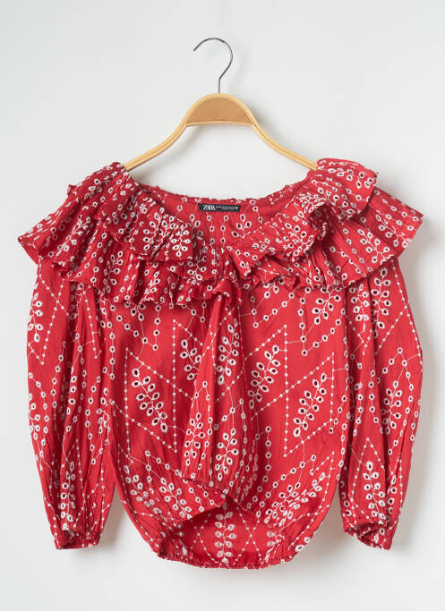 Top roșu ZARA femeie