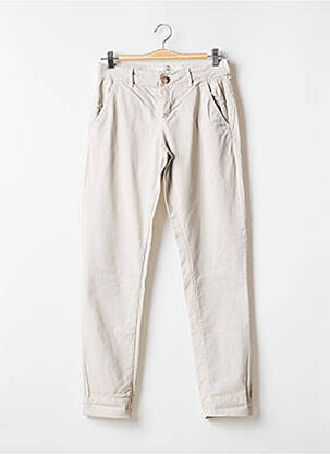 Pantalon chino talie joasă talie joasă bej SUD EXPRESS femeie
