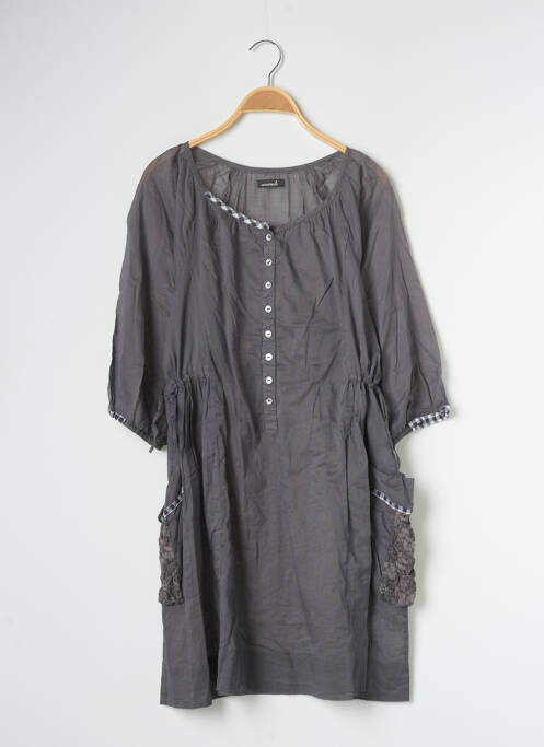 Rochie midi gri ANIMALE femeie