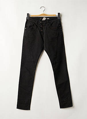 Pantalon slim talie joasă talie joasă negru PLEASE femeie