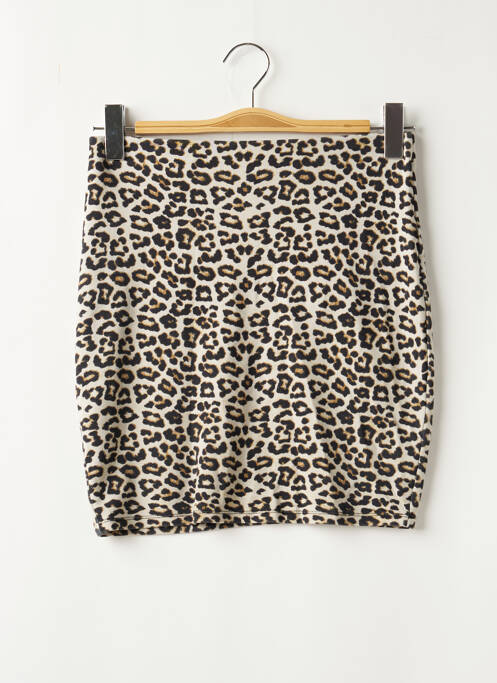 Fustă scurtă bej AMISU femeie