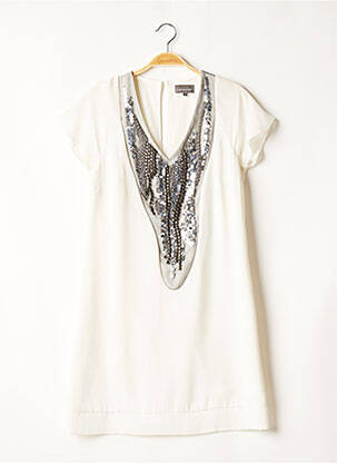 Rochie lungă alb QUEENIE femeie