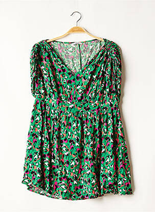 Tunică mâneci scurte verde ONLY femeie