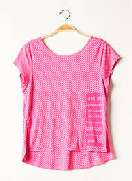 Tricou croială dreaptă mâneci scurte roz PUMA femme
