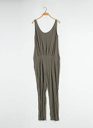 Salopetă-pantalon țesătură crep fără mâneci verde ATTIC AND BARN femeie