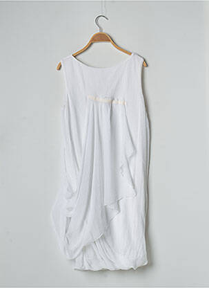 Rochie midi fără mâneci fără mâneci alb COP COPINE femeie