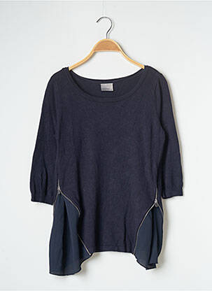 Top elasticitate mâneci 3/4 albastru VERO MODA femeie
