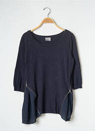 Top elasticitate mâneci 3/4 albastru VERO MODA femeie