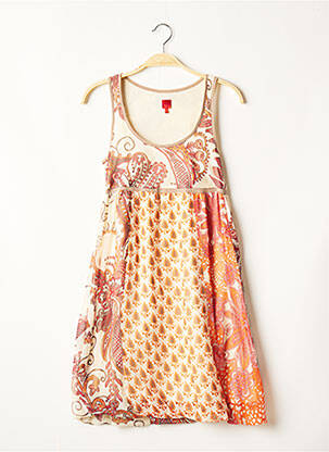 Rochie midi bej MISS CAPTAIN femeie