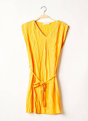 Rochie scurtă galben FLAMANT ROSE femeie