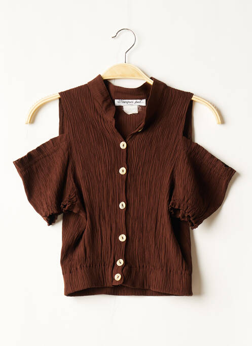 Cămașă maro POURQUOI PAS femeie