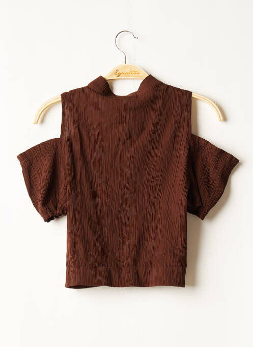 Cămașă maro POURQUOI PAS femeie