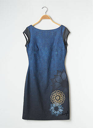 Rochie scurtă mâneci scurte mâneci scurte albastru DESIGUAL femeie