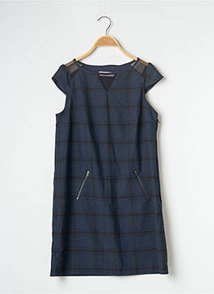Rochie scurtă mâneci scurte mâneci scurte albastru NAF NAF femeie