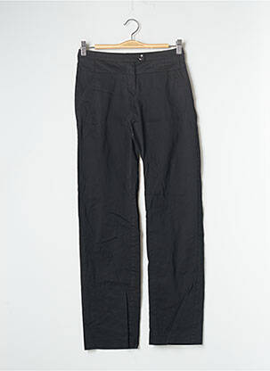 Pantalon drept țesătură poplin talie joasă negru KOOKAI femeie