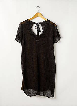 Rochie de plajă închidere cu legături de legat negru CREA CONCEPT femme