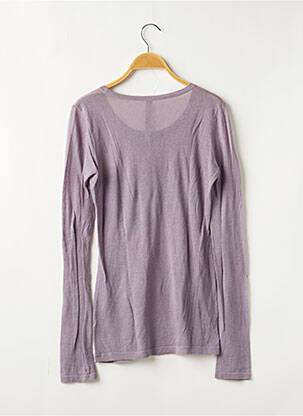 Top croială cambrată mâneci lungi violet IKKS femeie