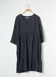 Rochie midi mâneci scurte mâneci scurte negru AN GEL N femme