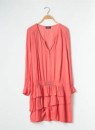 Rochie midi roz ONE STEP femeie