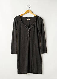 Rochie scurtă mâneci lungi mâneci lungi gri HOLLISTER femme