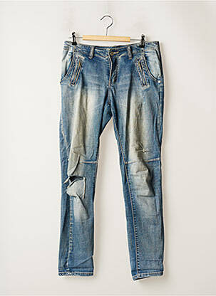 Blugi cu croială slim albastru PLACE DU JOUR bărbat