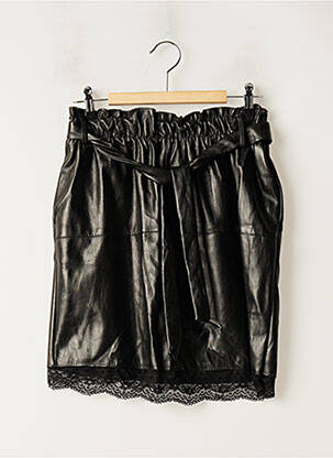 Fustă scurtă negru SANS MARQUE femeie