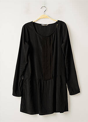 Rochie scurtă mâneci lungi mâneci lungi negru DDP femeie