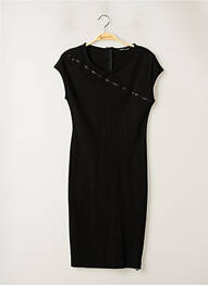 Rochie midi închidere cu fermoar la spate mâneci scurte negru PENNYBLACK femeie