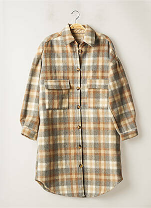 Jachete casual guler rotund bej CREAM femeie