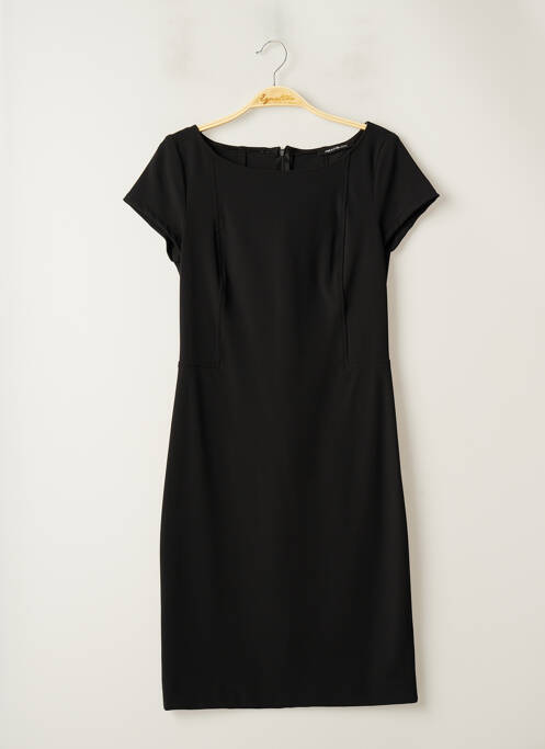 Rochie midi închidere cu fermoar la spate mâneci scurte negru PENNYBLACK femme