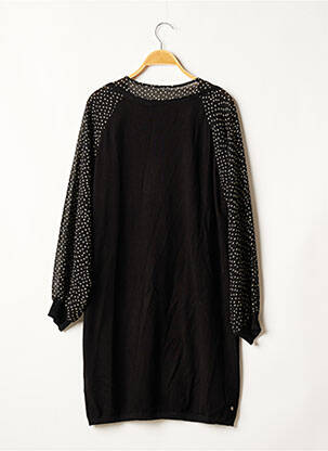 Rochie midi mâneci lungi mâneci lungi negru TREND BY CAPTAIN TORTUE femeie