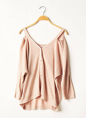 Vestă cu mâneci lungi roz TREND BY CAPTAIN TORTUE femeie