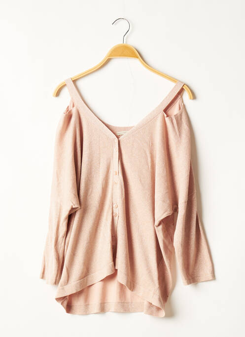 Vestă cu mâneci lungi roz TREND BY CAPTAIN TORTUE femeie