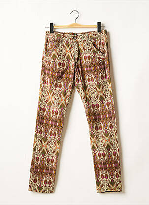 Pantalon 7/8 elasticitate talie joasă bej PLEASE femeie