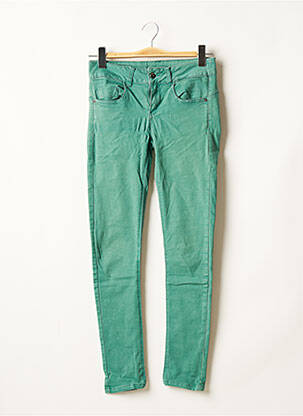 Pantalon slim talie joasă talie joasă verde LES P'TITES BOMBES femeie