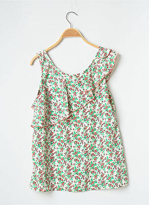 Top croială fluidă fără mâneci verde VERO MODA femeie