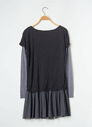 Rochie scurtă mâneci lungi mâneci lungi negru IKKS femeie