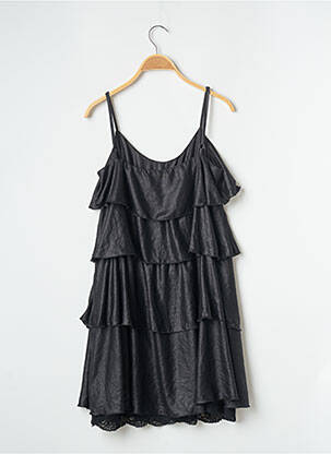 Rochie midi croială fluidă bretele subțiri negru IKKS femeie