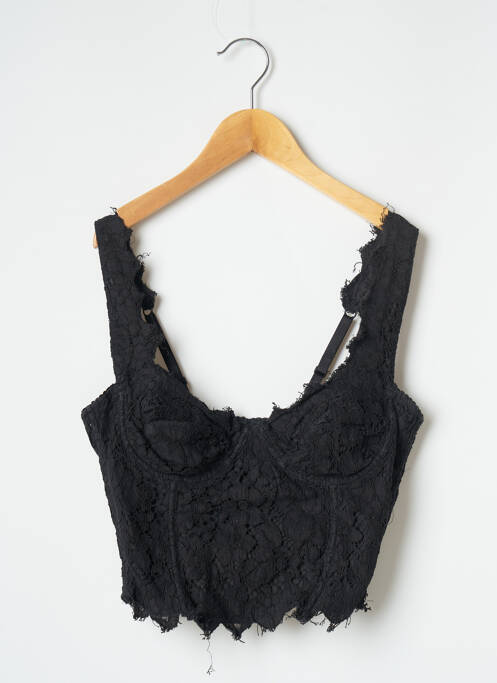 Top negru GUESS femeie