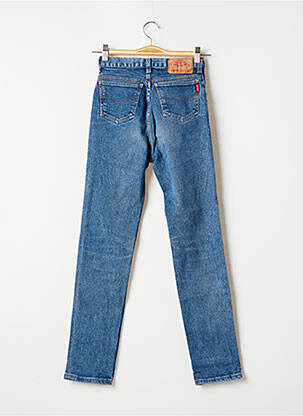 Blugi cu croială slim elasticitate albastru C17 fată