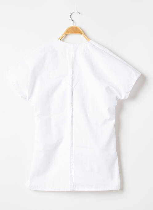 Tunică mâneci scurte alb SANS MARQUE femeie