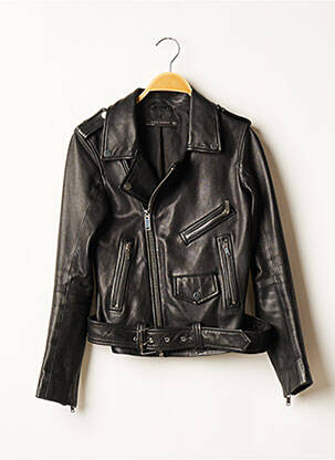 Geci din piele ecologică negru ZARA femeie