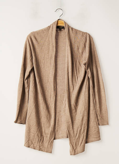 Vestă cu mâneci lungi bej 1 2 3 femeie