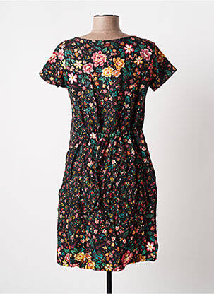 Rochie scurtă mâneci scurte mâneci scurte negru BANANA MOON femeie
