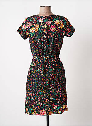 Rochie scurtă mâneci scurte mâneci scurte negru BANANA MOON femeie